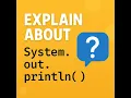 Explain about System out println How internally works Interview Question Concept of Java