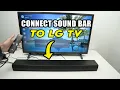 LG TV How to Connect a Sound Bar Bluetooth - MI