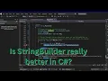 C - Is the StringBuilder class really more efficient Demo