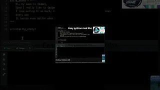 Easy Python Mad Libs