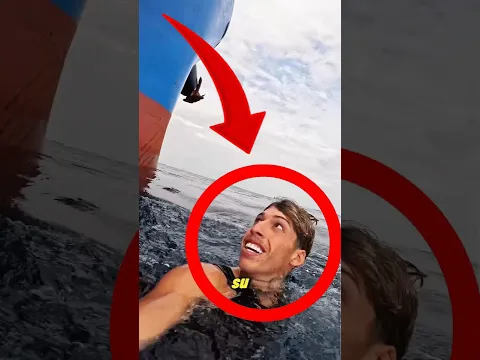 ¡Este hombre cayó al marl!😱