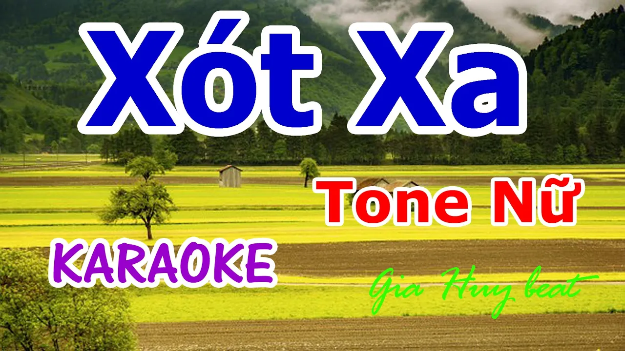 Xót Xa - Karaoke - Tone Nữ - Nhạc Sống - gia huy beat -  karaoke  Xót Xa