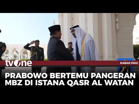 Meriah, Prabowo Disambut Pangeran MBZ di UEA