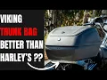 The Toughest Leather Wrapped Hard Motorcycle Trunk for All Harley Davidson Bikes