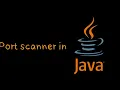 How to code a port scanner in java