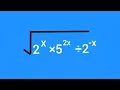 Can you Simplify this indices expression 2 x 5 2x 2 -x