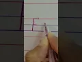 How to write in 4-line English notebook write letter F capital and small