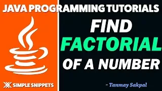 Java Program to Find Factorial of a Number using FOR LOOP Java Tutorials for Beginners