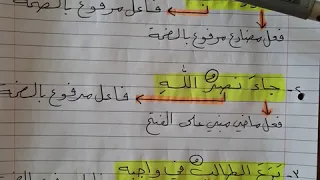 قواعد اللغة العربية للصف الخامس الأبتدائي الفاعل الدرس الاول  قواعد اللغة العربية للصف الخامس الأبتدائي الفاعل الدرس الاول