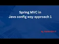 15-Spring C in Java config way approach 1 Spring Framework Spring Tutorial