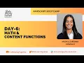 Ampscript Bootcamp - Day 6 Salesforce Math and Content functions
