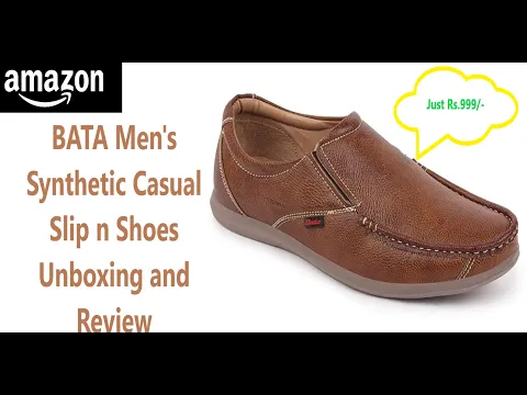 Download MP3 BATA Men's Synthetic Casual Slip n Shoes Unboxing and Review