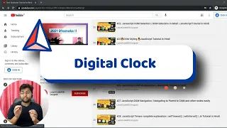 JavaScript Project 2 Digital Clock using Javascript Javascript Tutorial in Hindi