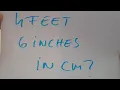 4 feet and 6 inches in cm