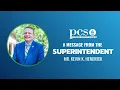 Welcome Back Pinellas County Families Message from the Superintendent 2025-2026
