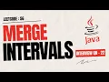 Merge Intervals Leetcode 56 Java Tamil