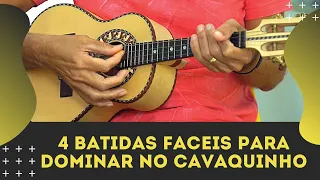 4 Batidas Fáceis Para Você Dominar no Cavaquinho - Aula de Cavaquinho com o Professor Damiro