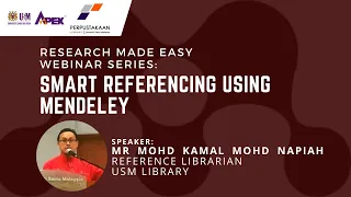 Research Made Easy Webinar Smart Referencing Using Mendeley