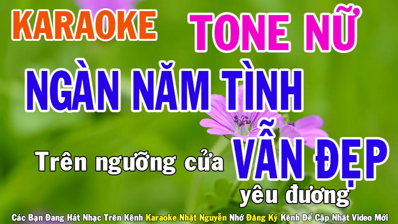 Ngàn Năm Tình Vẫn Đẹp Karaoke Tone Nữ Nhạc Sống - Phối Mới Đễ Hát - Nhật Nguyễn