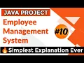 Employee Management System Java Project Creating MenuItems and Form Java Tutorials