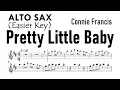 Lagu PRETTY LITTLE BABY  Alto Sax Easier Key Connie Francis  Sheet Music Backing Track Partitura