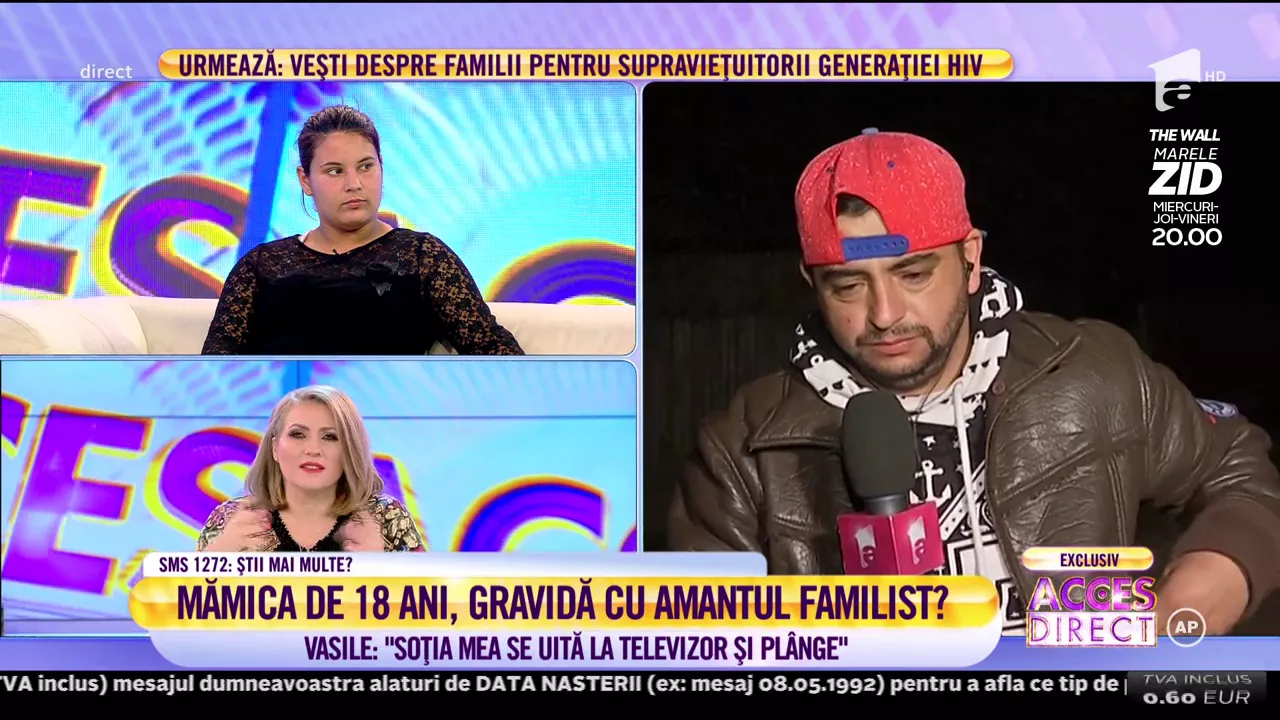 Vasile, amantul Alexandrei, mămica de 18 ani: "Verișorul meu nu știe că m-am întâlnit cu soția lui"