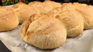 A simple recipe 🥖 for homemade bread  No kneading, easy, and cheap!