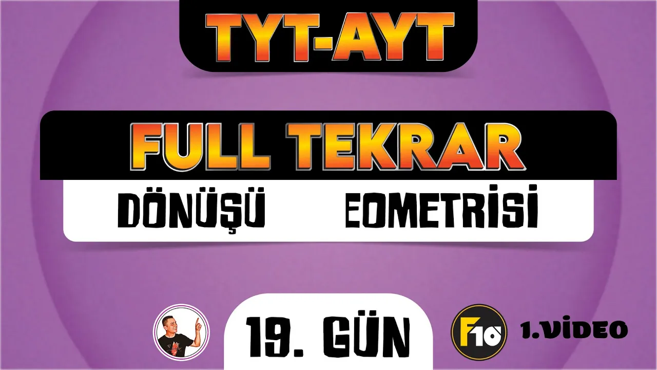 Geometri Full Tekrar Kampı | 19.Gün 1.Video | Dönüşüm Geometrisi | 2023