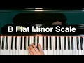 Download Lagu B flat Minor Scale Piano Natural Harmonic Melodic