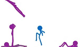 Stickman Blue Sonic