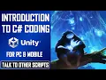 INTRO TO C CODING IN UNITY TALK TO OTHER SCRIPTS JIMMY VEGAS TUTORIAL
