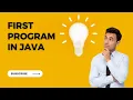 Java Programming Tutorial Your First Hello World Program