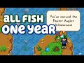 How to catch EVERY SINGLE FISH in only ONE Year of Stardew Valley