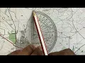 Geography Mapwork True bearing and Magnetic bearing