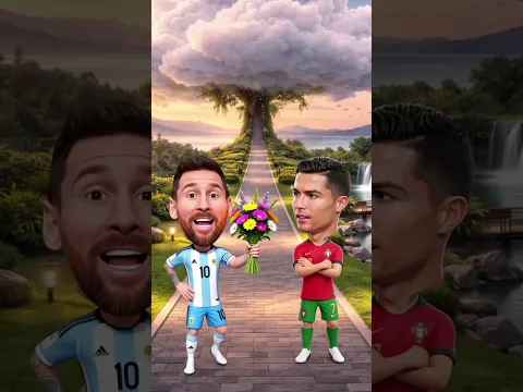 (animasi Ronaldo Messi) pilih Ronaldo atau Messi #ronaldo #neymarpsg