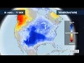 Monthly temperature forecast for the USA 8/27/2025