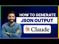 How to generate JSON output using Claude Code FULL GUIDE