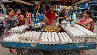 Hundreds of Eggs, One Tiny Cart! India’s Ultimate Protein Street Food