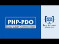 PHP Database connection PDO database connection