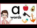 WORDS THAT START WITH Aa a Words Phonics Initial Sounds short a sound LEARN LETTER Aa