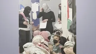Dueling protests at Barnard College after pro-Palestinian group occupies academic hall