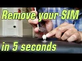 How to Remove a Stuck SIM Tray in 5 Seconds for iPhone Android and Others