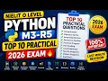 Python M3-R5 O Level 2026 Top 10 Most Important Practical Programs NIELIT July 2026 Exam