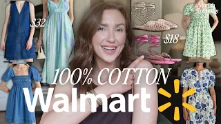 I Only Bought 100 Cotton at Walmart Here s Everything I Tried On Walmart Summer Fashion Haul