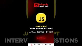 Javascript Latest Interview Question Array Reduce Method