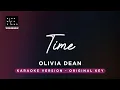 Time - Olivia Dean (Original Key Karaoke) - Piano Instrumental Cover with Lyrics