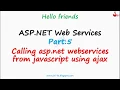 asp net web services calling ajax from javascript