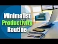 Simplifying Routines Schedules Minimalist Routines