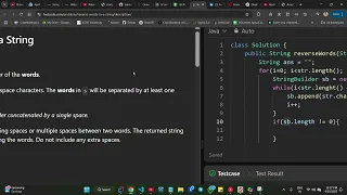 LeetCode 151 Reverse Words in a String Java Solution Explained