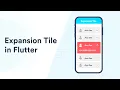 Flutter ExpansionTile
